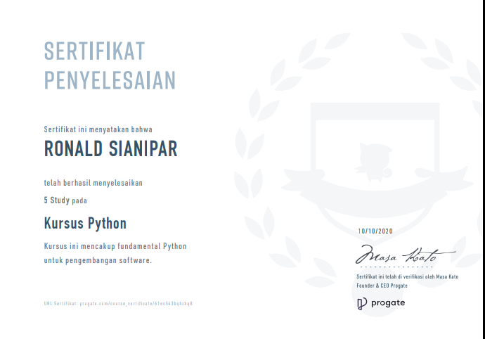 Python Course From Progate