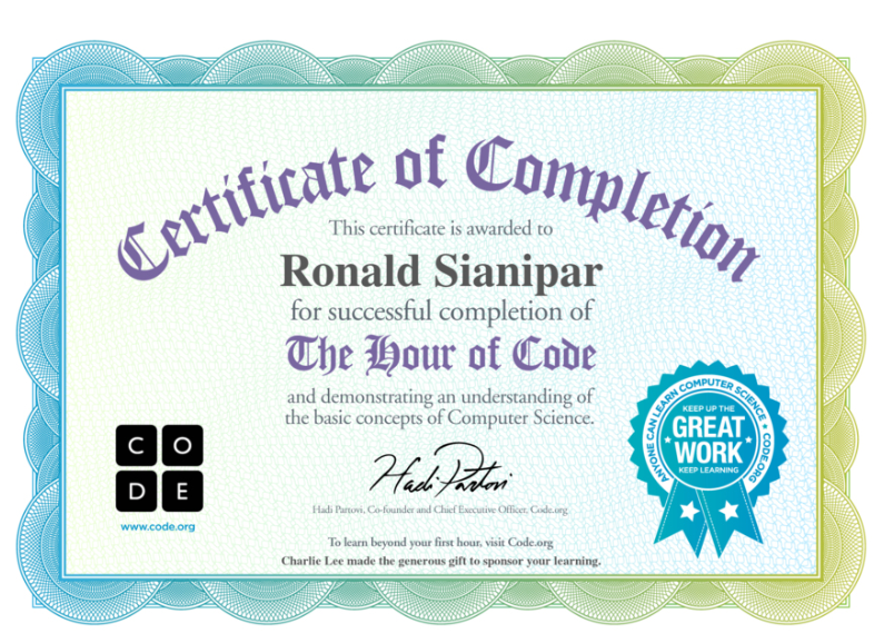Hour Of Code From Code.org